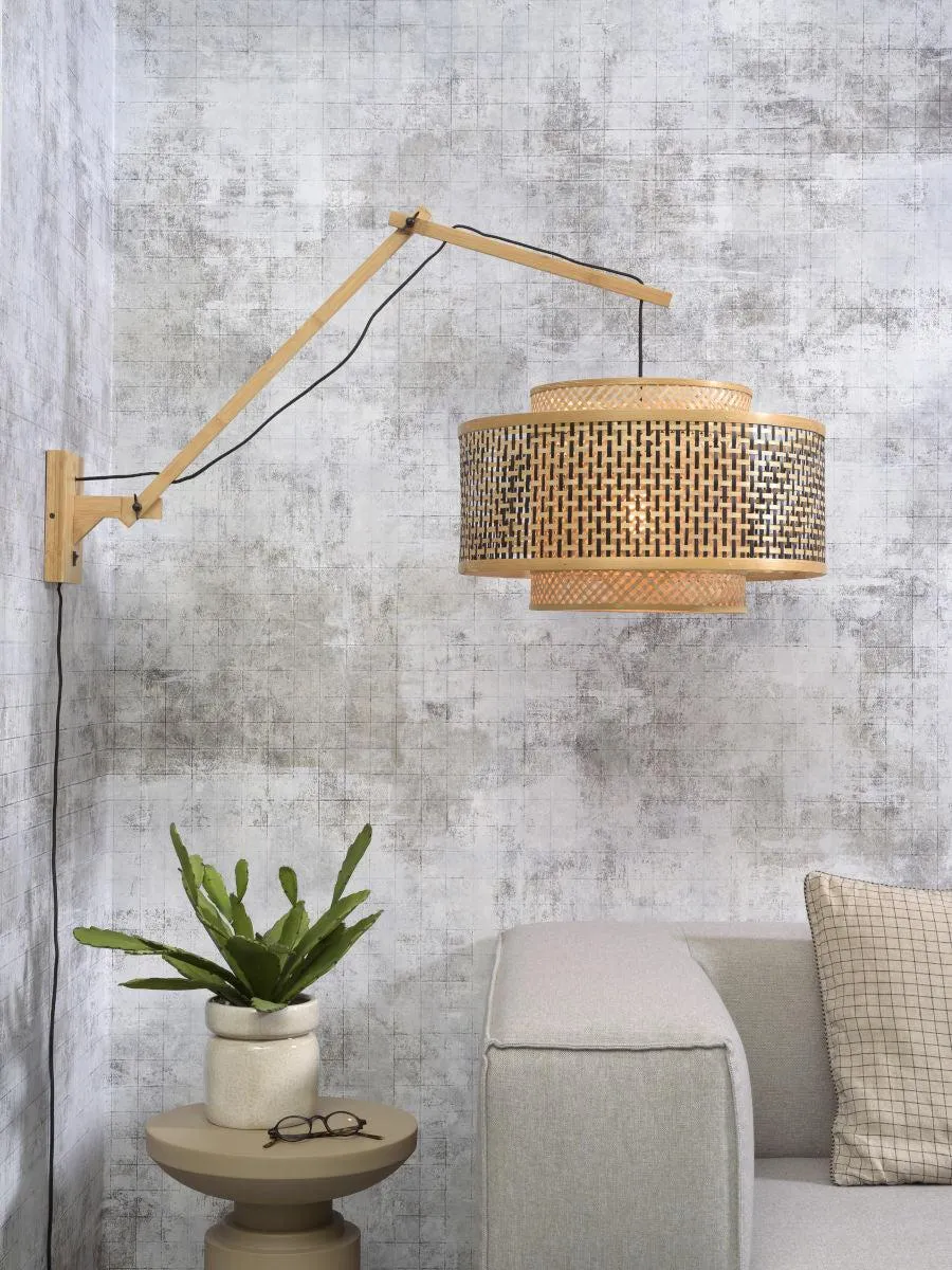 Bhutan Bamboo Wall Light (Long Arm)