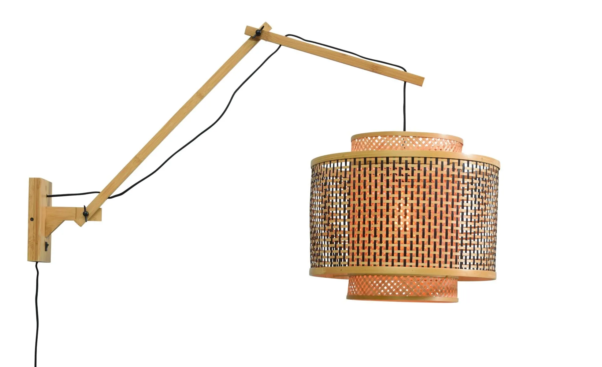 Bhutan Bamboo Wall Light (Long Arm)