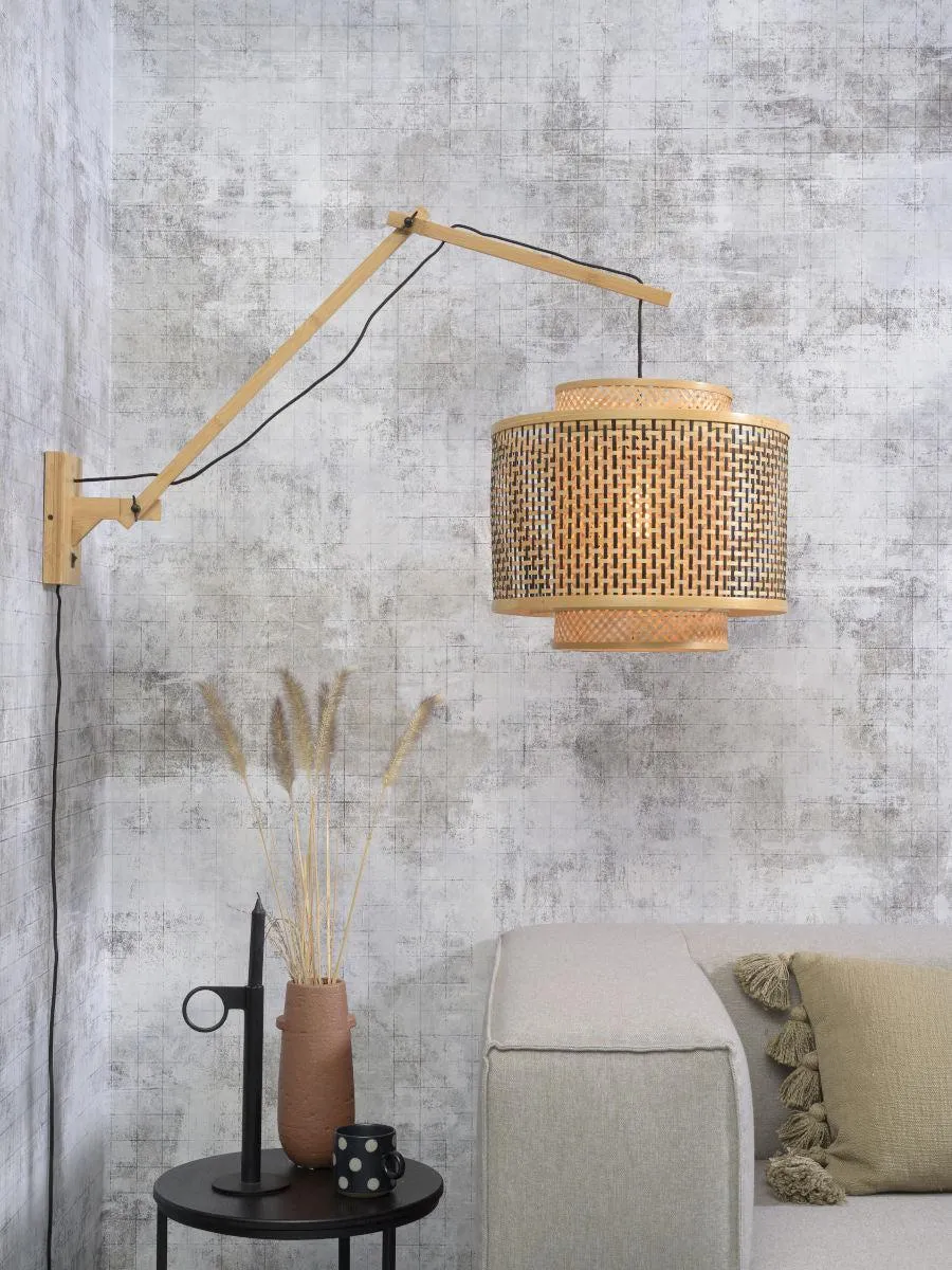 Bhutan Bamboo Wall Light (Long Arm)