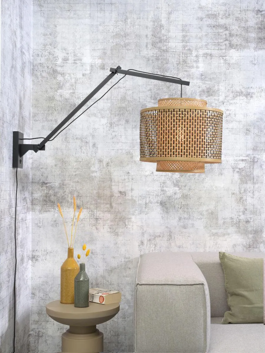 Bhutan Bamboo Wall Light (Long Arm)