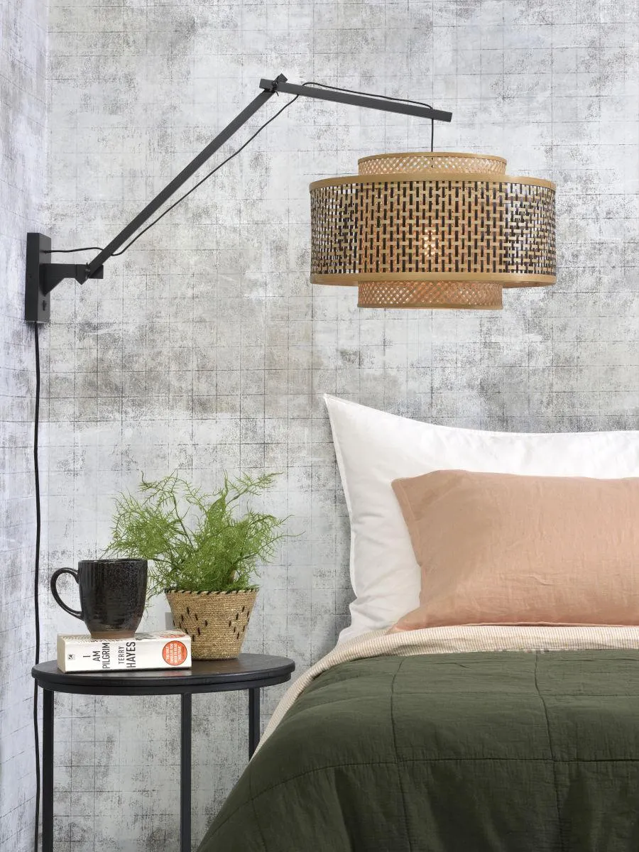 Bhutan Bamboo Wall Light (Long Arm)