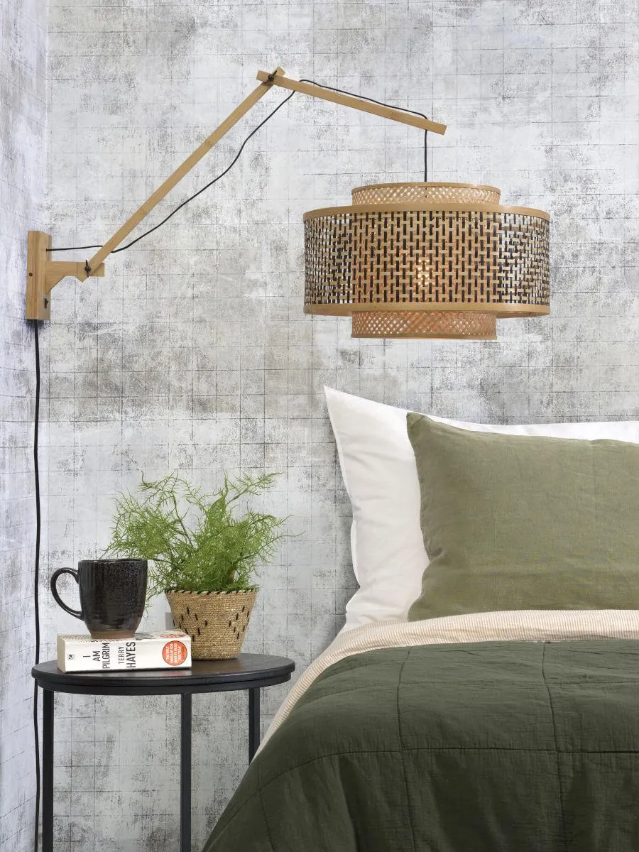 Bhutan Bamboo Wall Light (Long Arm)