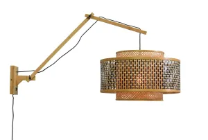 Bhutan Bamboo Wall Light (Long Arm)