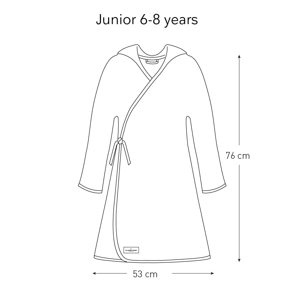 Big Waffle Junior Bathrobe in Dark Grey