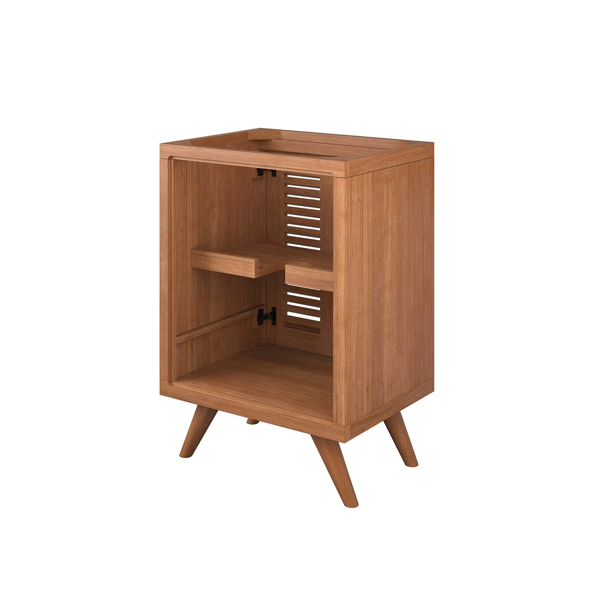 Birdie 24" Teak Wood Bathroom Vanity Cabinet (Sink Basin Not Included) by Modway