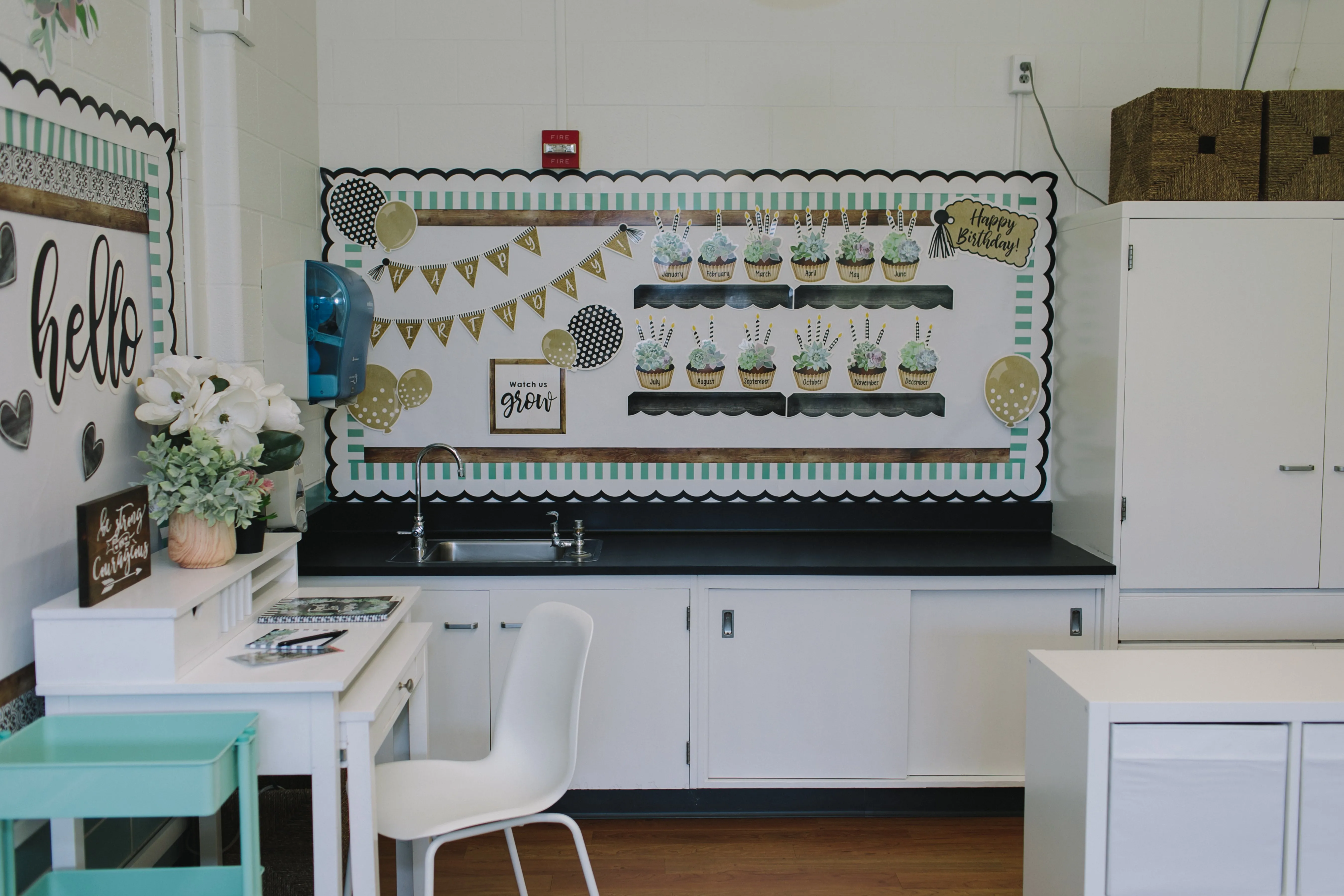 Birthday Bulletin Board Set | Simply Stylish | UPRINT | Schoolgirl Style
