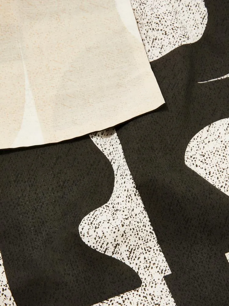 Black And White Double Duvet Cover Set