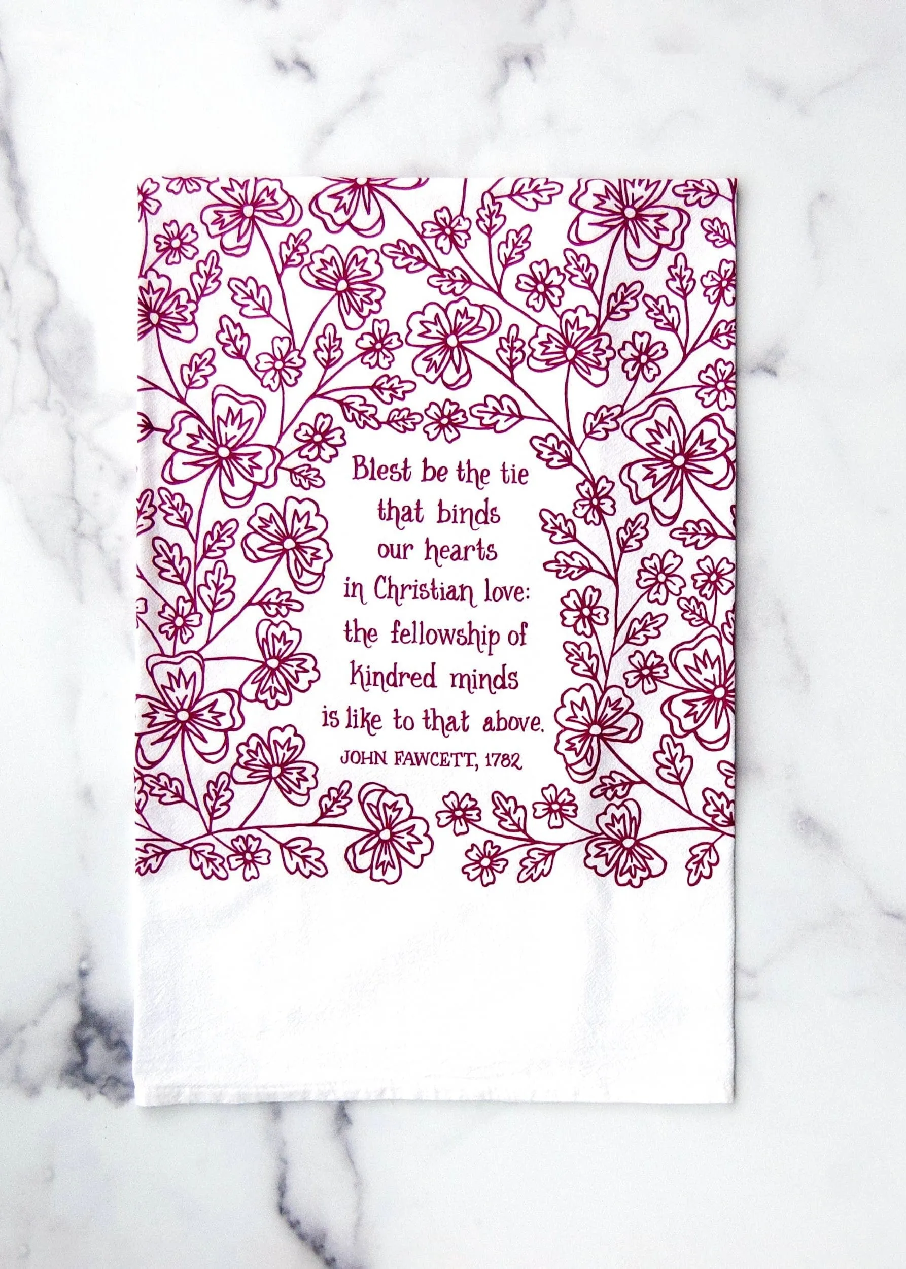 Blest be the Tie Hymn Tea Towel