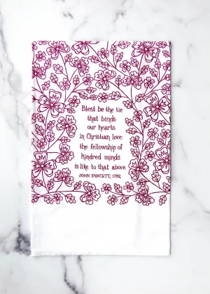 Blest be the Tie Hymn Tea Towel
