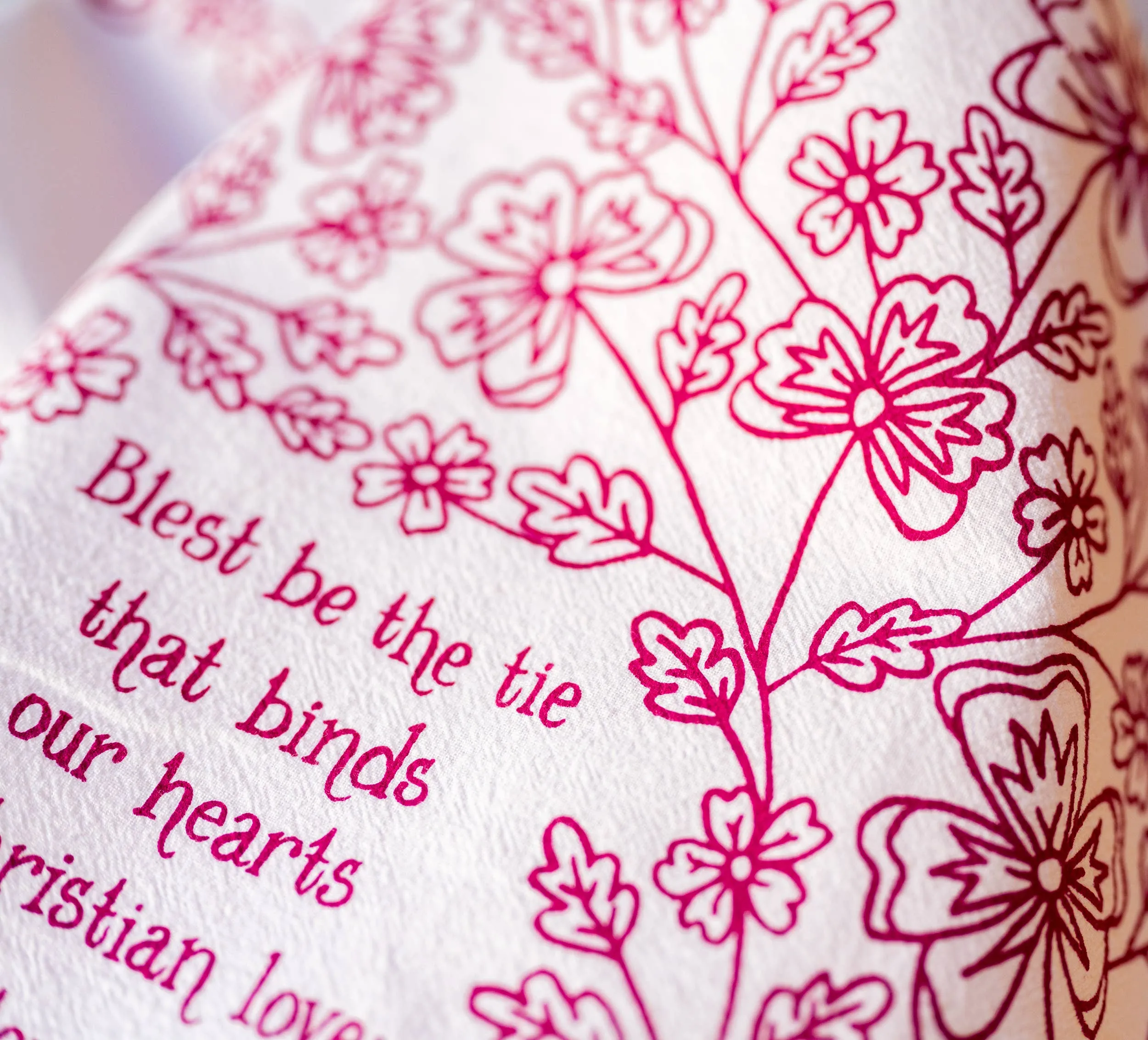 Blest be the Tie Hymn Tea Towel