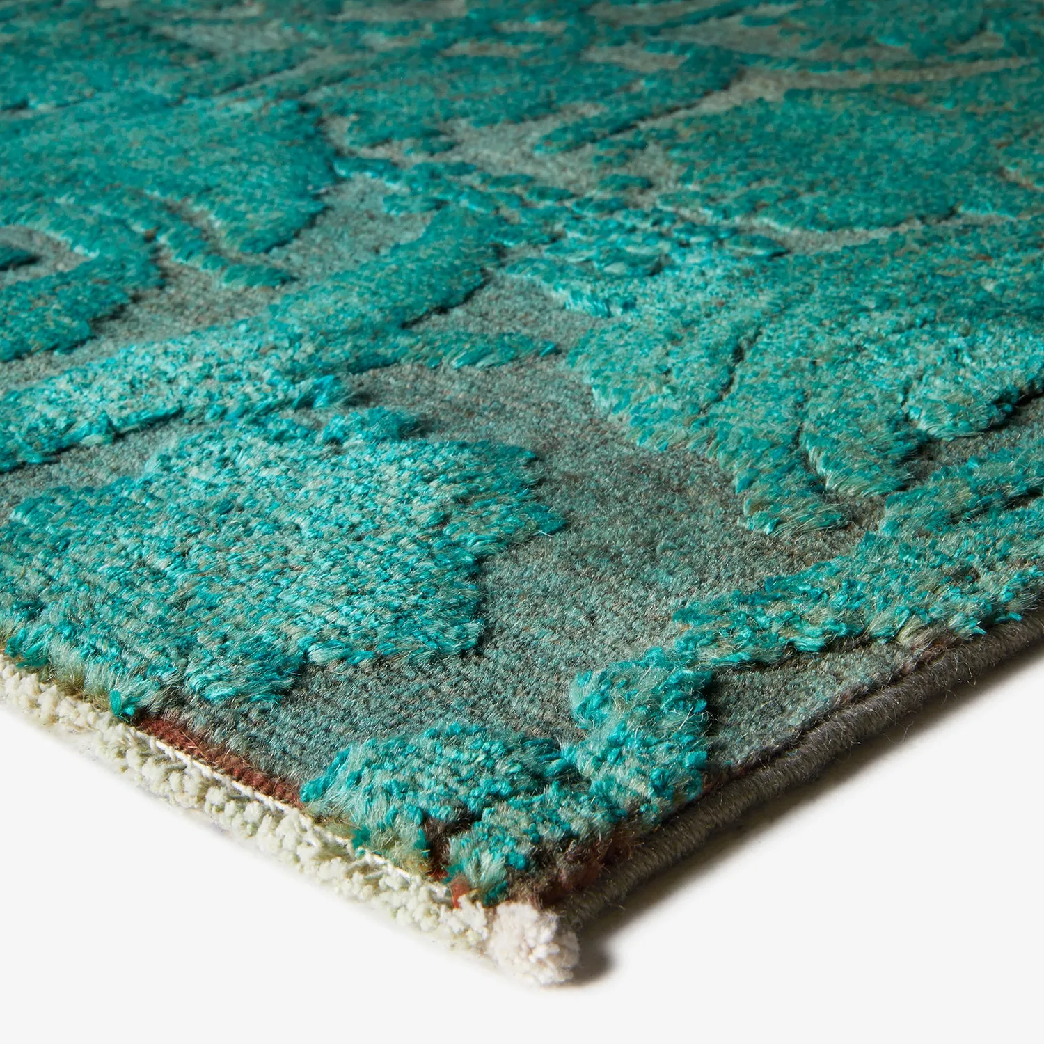 Blue Samsara Wool Rug - 3'6" x 8'