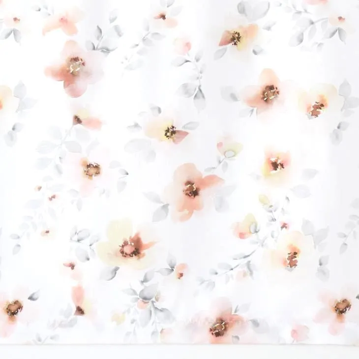 Blushing Blooms Kitchen Tier and Valance