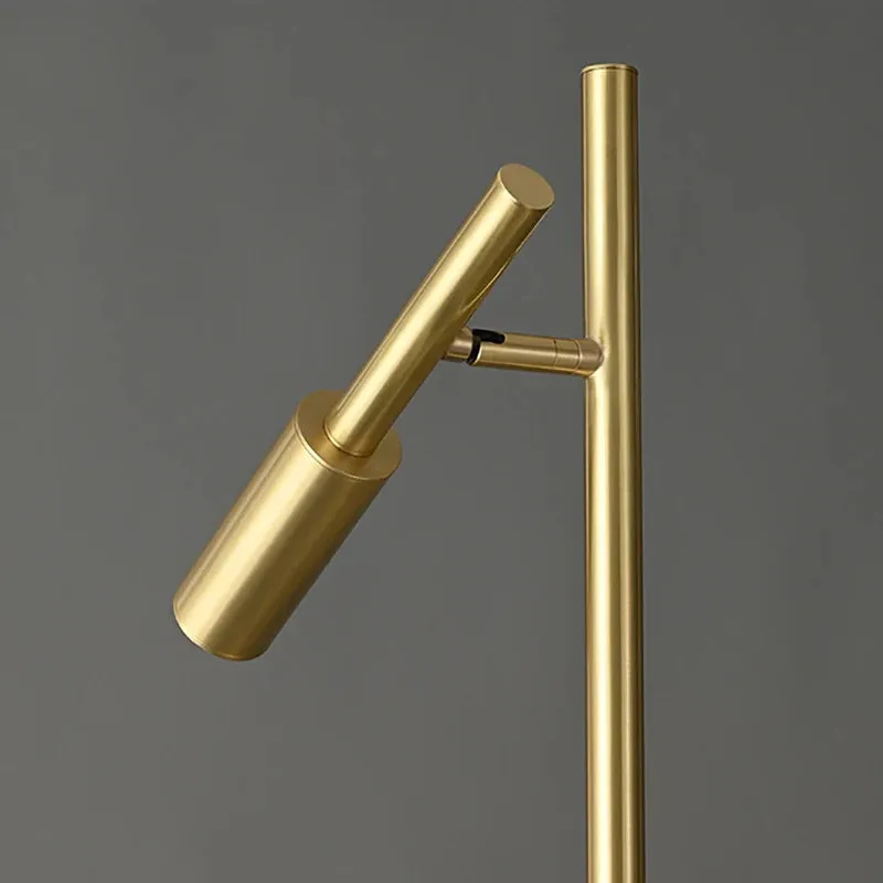 Brass Aura Adjustable Standing Lamp
