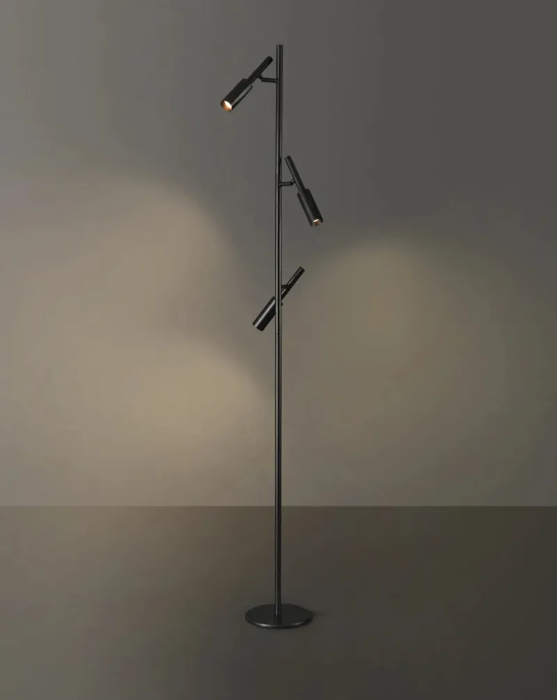 Brass Aura Adjustable Standing Lamp