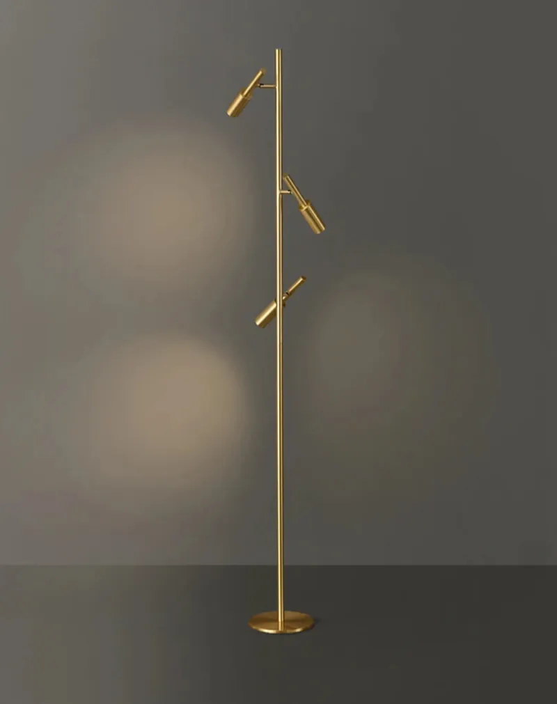 Brass Aura Adjustable Standing Lamp