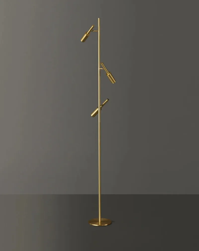 Brass Aura Adjustable Standing Lamp