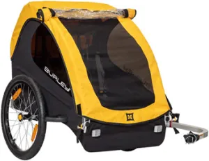 BURLEY Bee Child Trailer - Double, Yellow