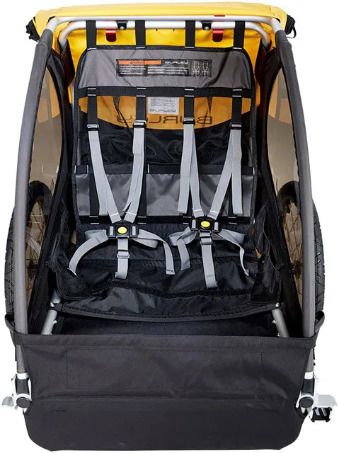 BURLEY Bee Child Trailer - Double, Yellow