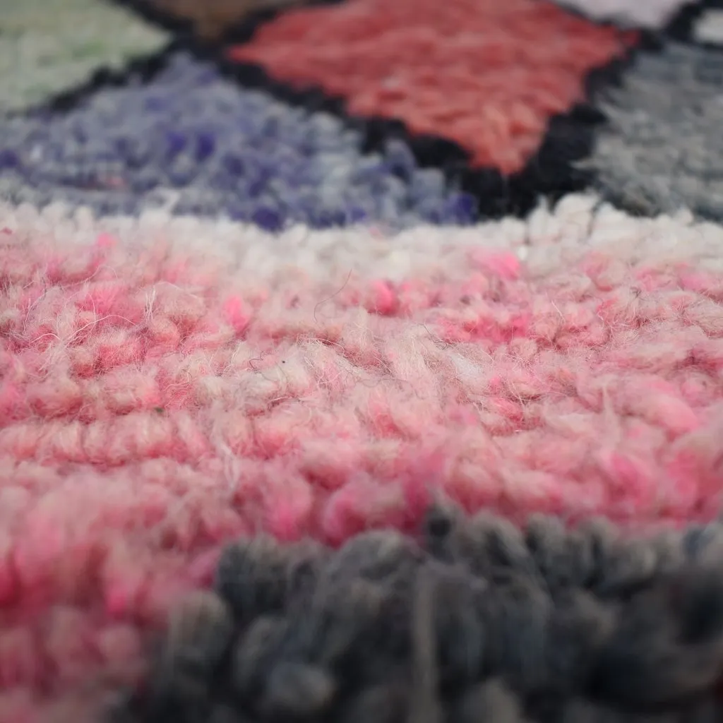 CED Runner | 9x2 Ft | 3x0,7 m | Moroccan Colorful Rug | 100% wool handmade