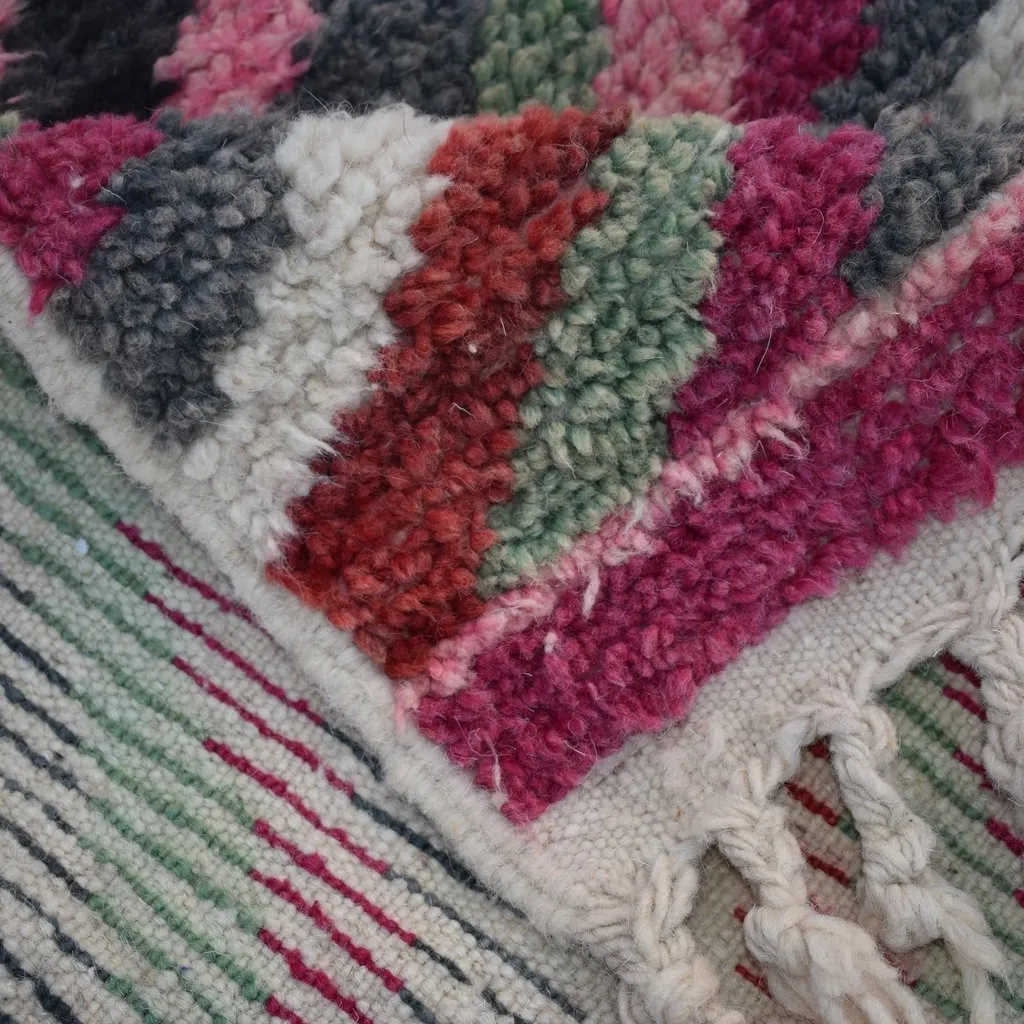 CED Runner | 9x2 Ft | 3x0,7 m | Moroccan Colorful Rug | 100% wool handmade
