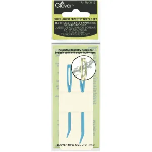 Clover Tapestry Needle Set - Super Jumbo Tapestry Needles - Bent Tip (3113)