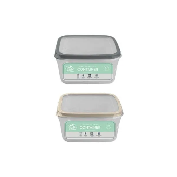 Cooke & Miller Square Container 2.1 Litr