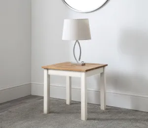 Coxmoor Lamp Table - White & Oak