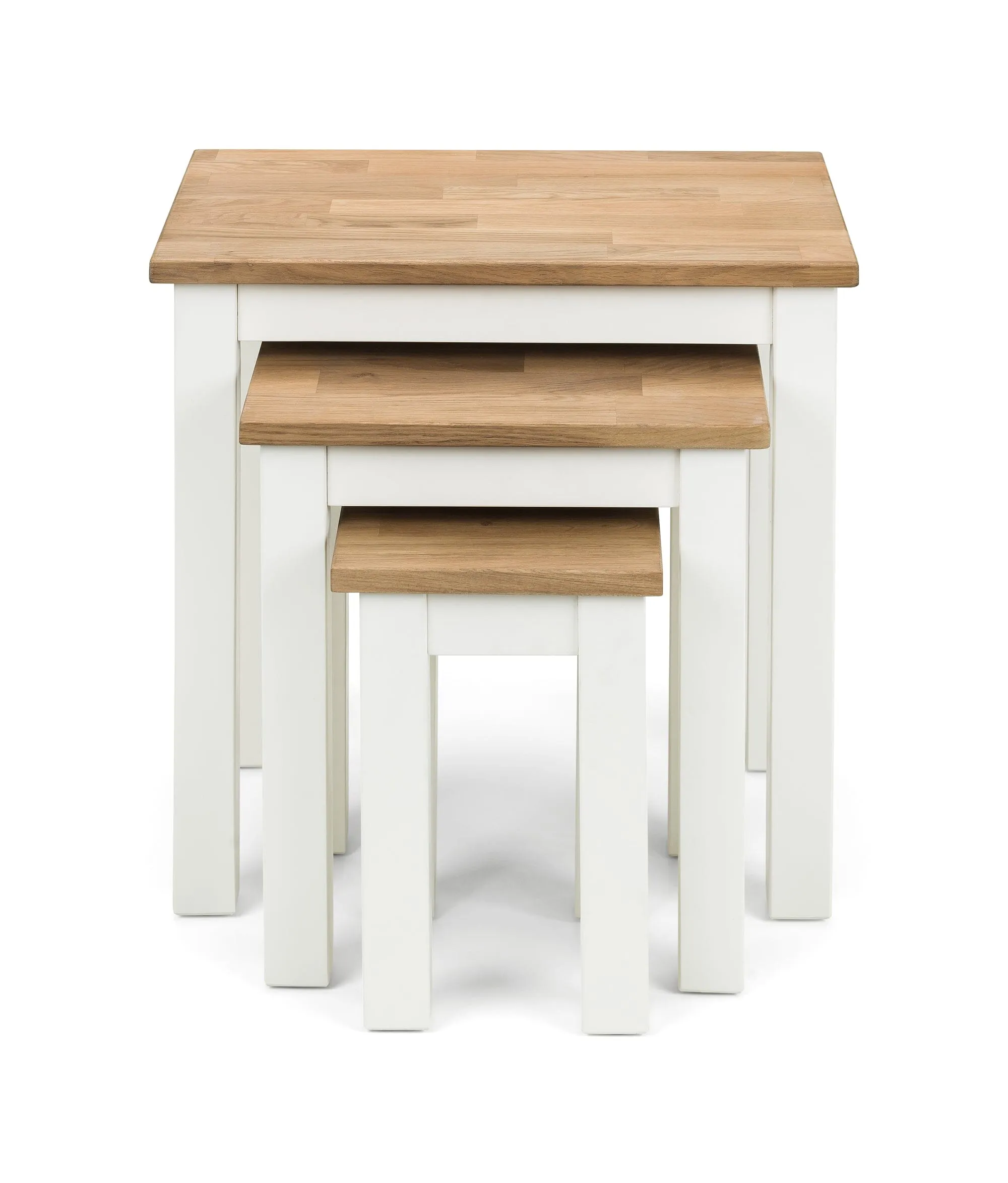 Coxmoor Nest Of 3 Tables - White & Oak