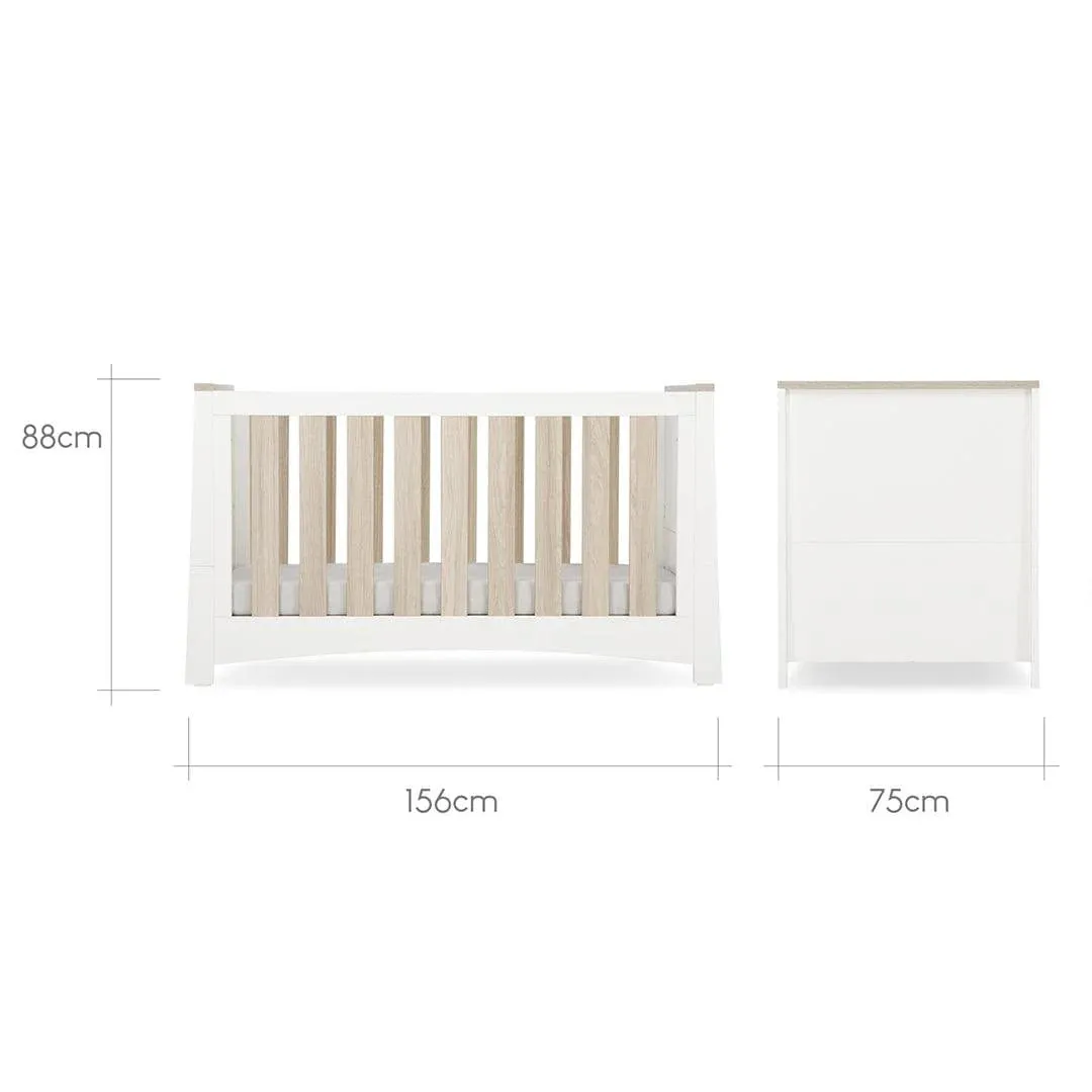 CuddleCo Ada CotBed - White/Ash