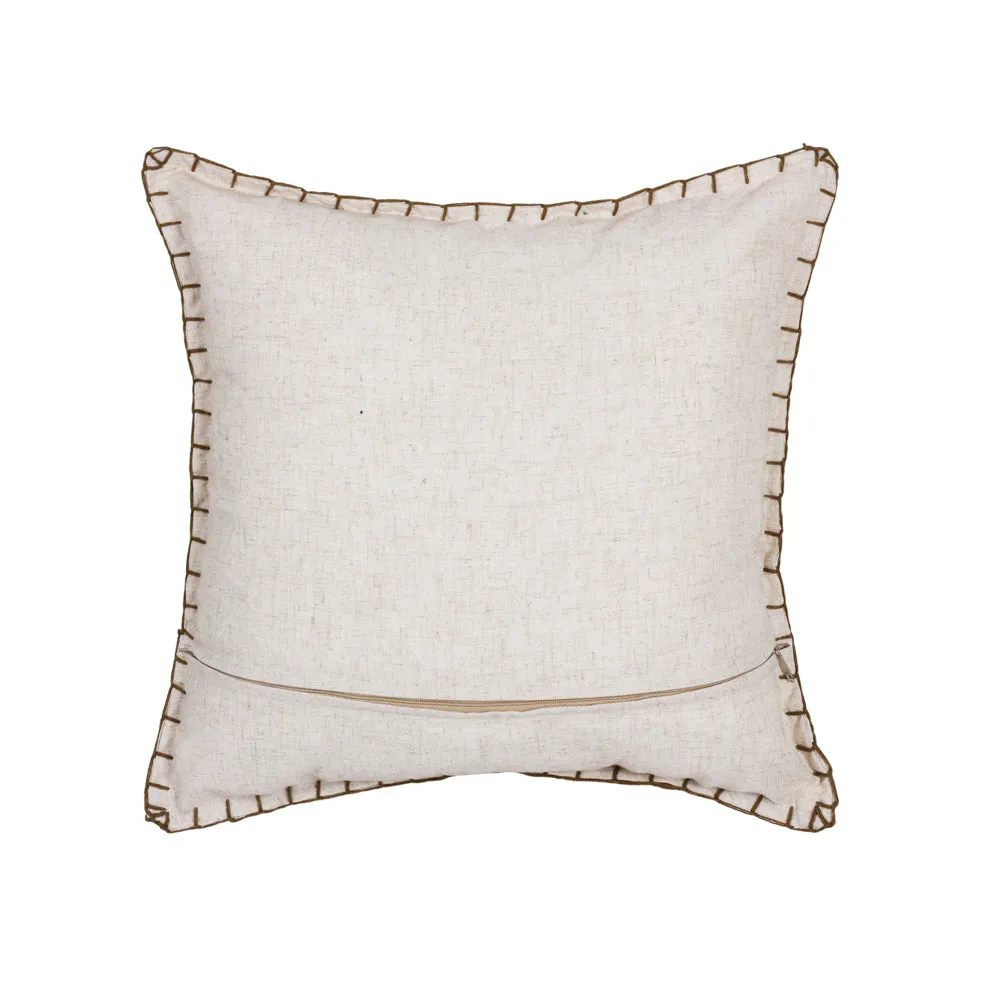 Cushion Green Olive Lillian Palm Tree Linen
