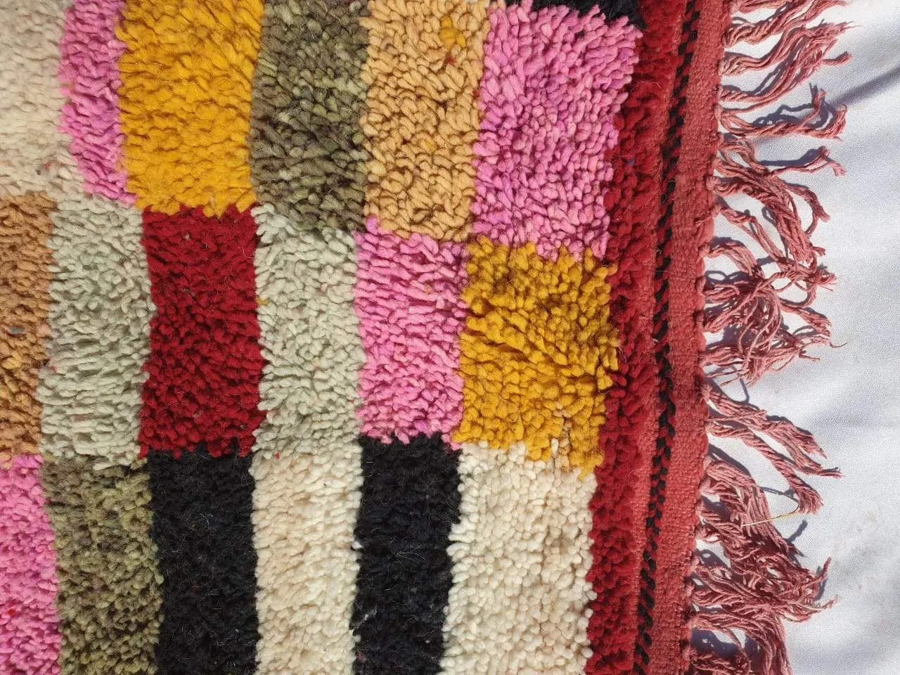 Customized HAMRA | 3x2 m | Moroccan Colorful Rug | 100% wool handmade