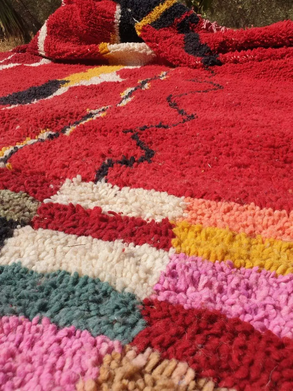 Customized HAMRA | 3x2 m | Moroccan Colorful Rug | 100% wool handmade