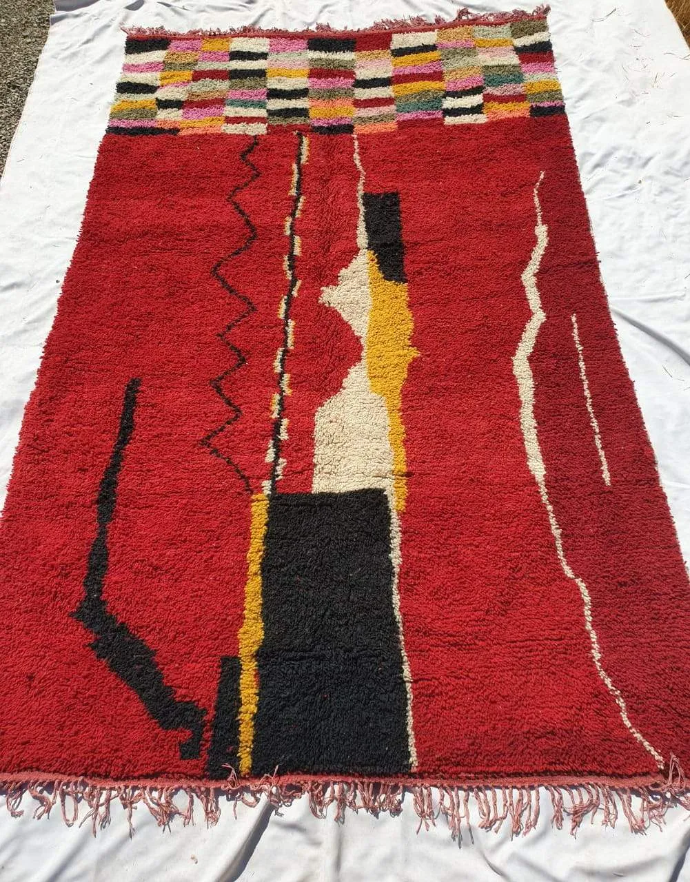 Customized HAMRA | 3x2 m | Moroccan Colorful Rug | 100% wool handmade