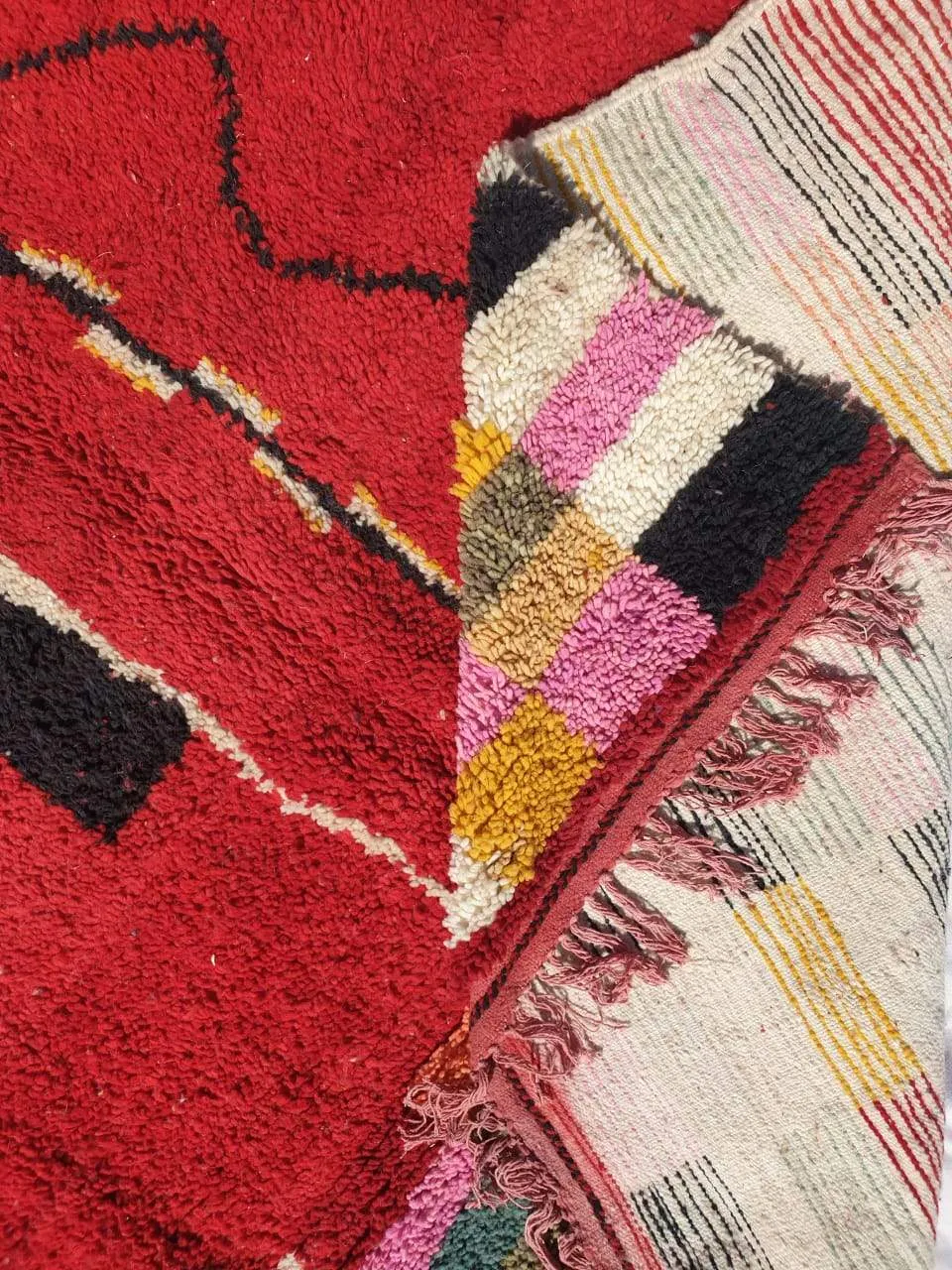Customized HAMRA | 3x2 m | Moroccan Colorful Rug | 100% wool handmade