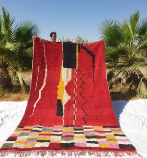 Customized HAMRA | 3x2 m | Moroccan Colorful Rug | 100% wool handmade