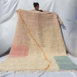 Customized TOUIBA   | 3x2 m | Moroccan Colorful Rug | 100% wool handmade