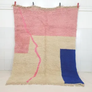 Customized TOUIBA | 6x8 ft | Moroccan Colorful Rug | 100% wool handmade