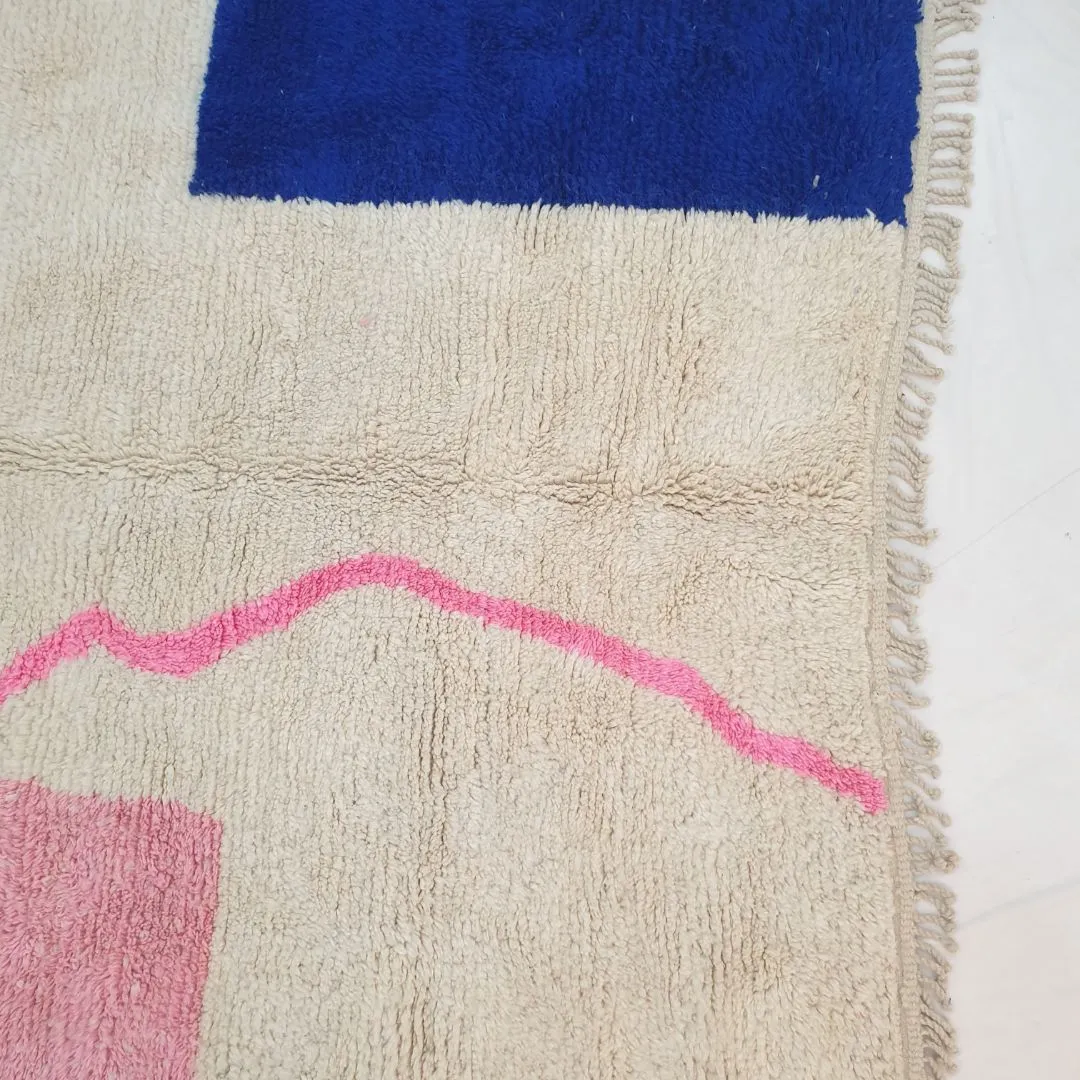 Customized TOUIBA | 6x8 ft | Moroccan Colorful Rug | 100% wool handmade
