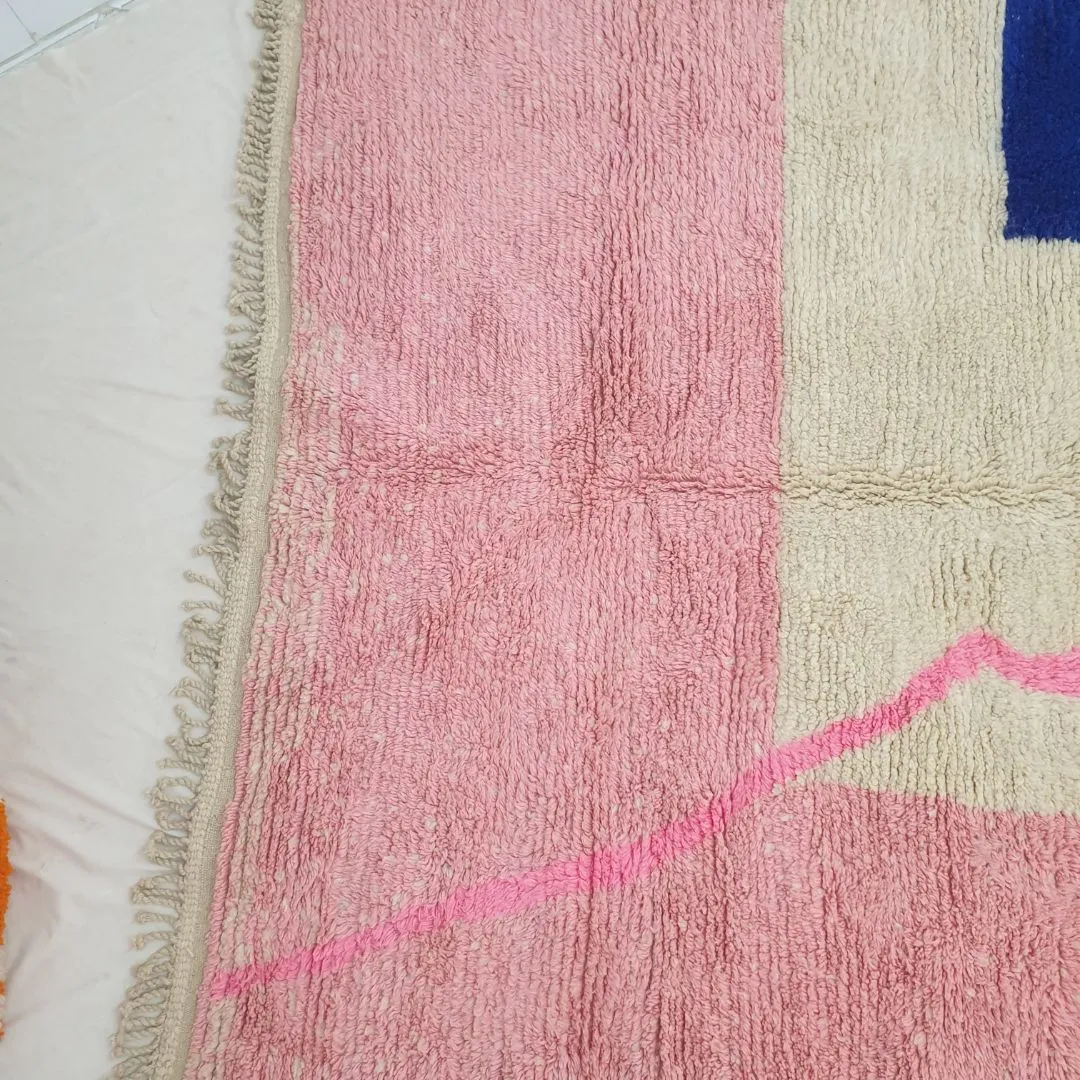 Customized TOUIBA | 6x8 ft | Moroccan Colorful Rug | 100% wool handmade