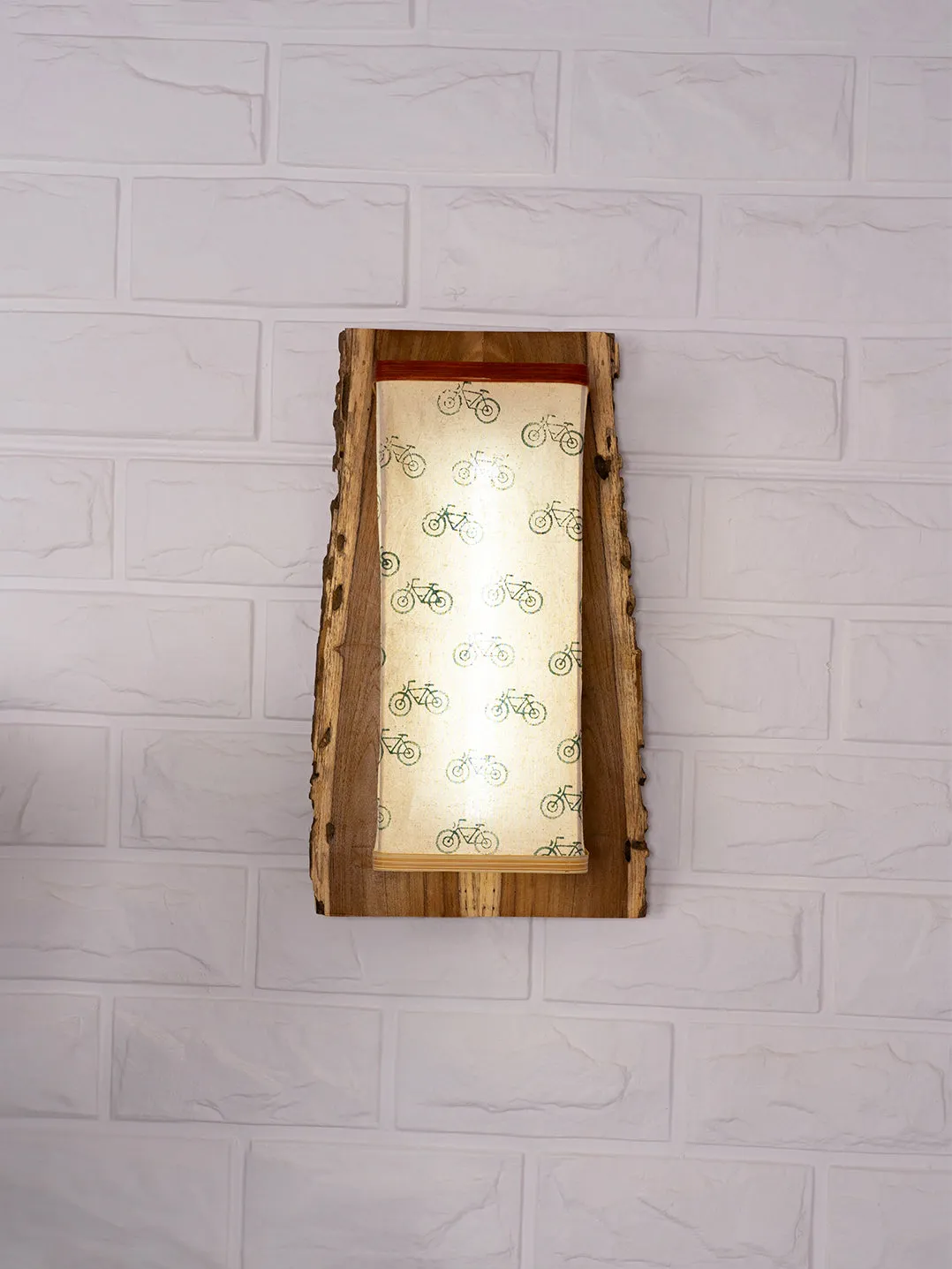 Cycle Block Printed Lampshade Wall Mount