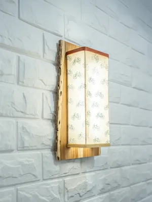 Cycle Block Printed Lampshade Wall Mount