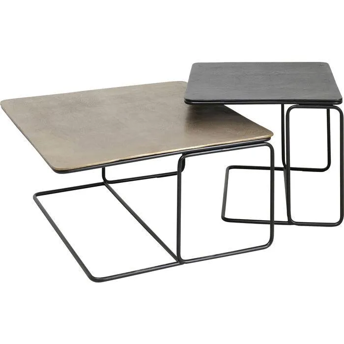 Diego Metal Coffee Table (2/Set)