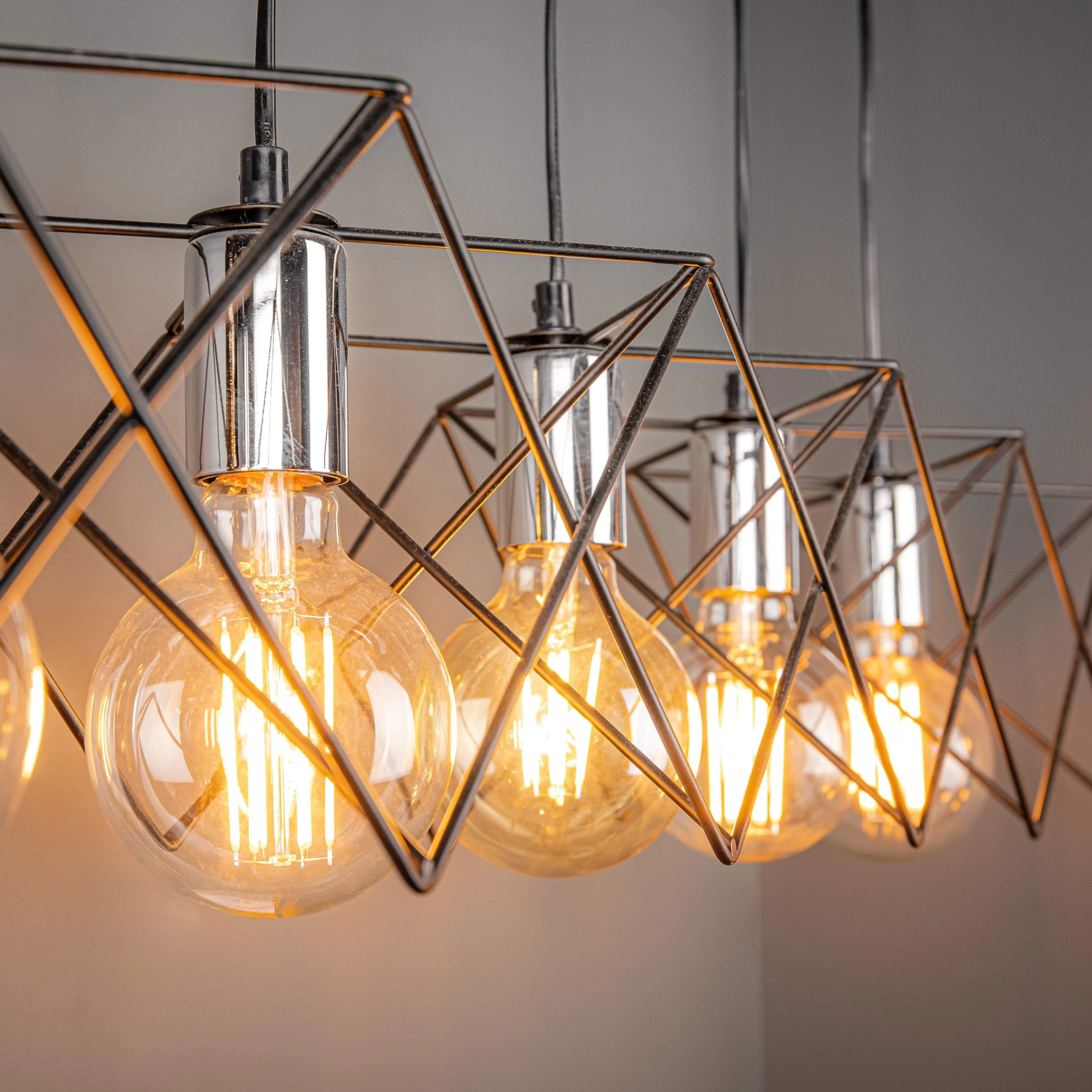 Elda Black 5 Light Bar Pendant Ceiling Light