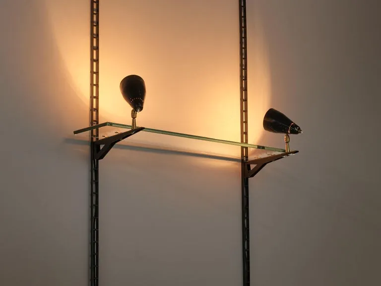 Gino Sarfatti for Arteluce Illuminated Wall-Mounted Display Console
