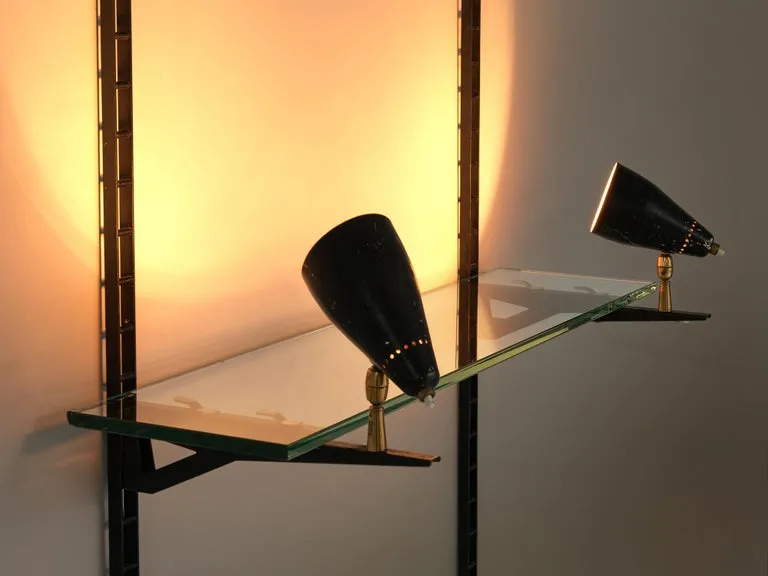 Gino Sarfatti for Arteluce Illuminated Wall-Mounted Display Console