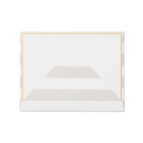 Grey Stripe Envelope Note Set