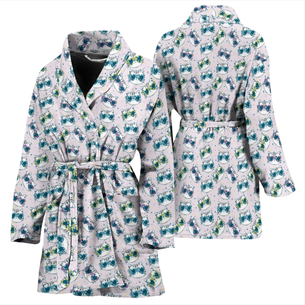 Happy Cat Bath Robe Women's Bath Robe