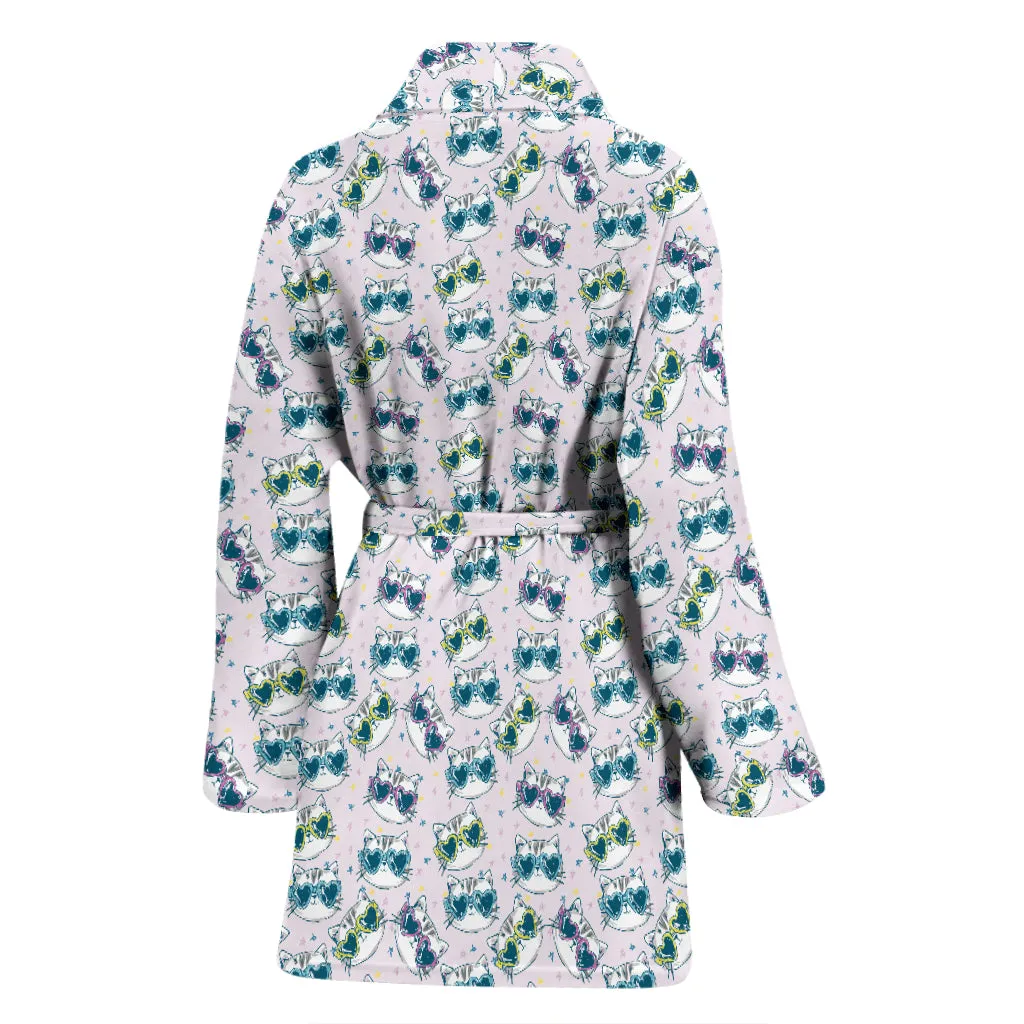 Happy Cat Bath Robe Women's Bath Robe