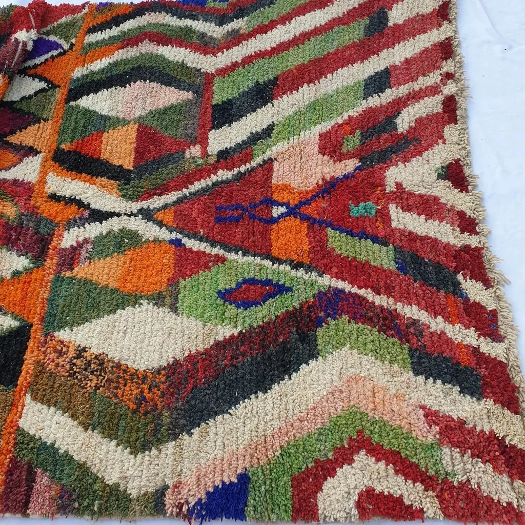 HAYZA | 9'9x6'7 Ft | 3x2 m | Moroccan Colorful Rug | 100% wool handmade