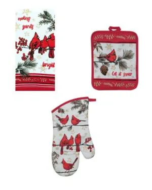 Holiday Cardinal Kitchen Towel Set